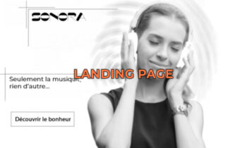 Exemple de site one page/landing page professionnel