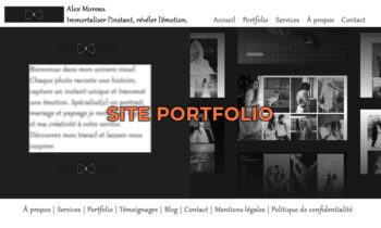 Exemple de site portfolio professionnel