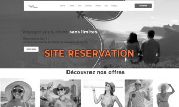 Exemple de site de réservation professionnel