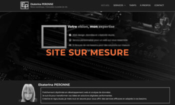 Exemple de site web sur mesure